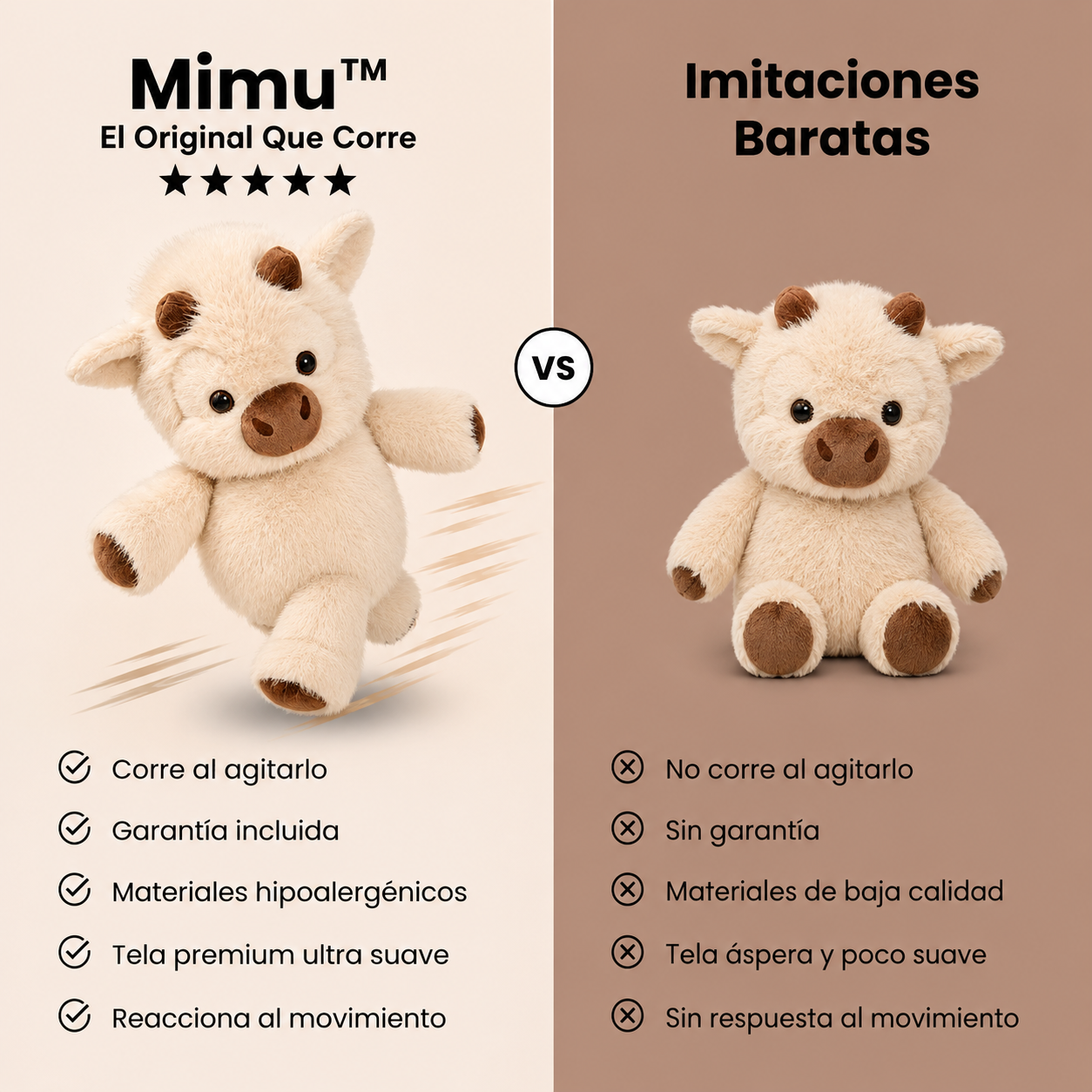 Mimu™ la vaquita que corre” 🧸✨